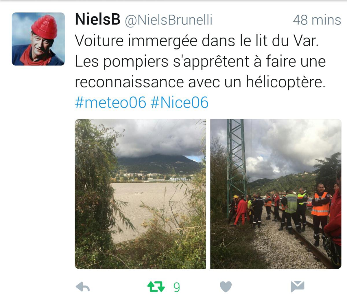 Intempéries du 21 au 25 Novembre 2016 - meteo06.fr : Crue du Var (fleuve)